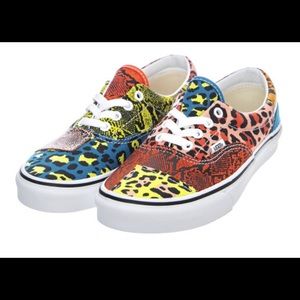 BNWT Vans Era Patchwork Leopard Snake shoes